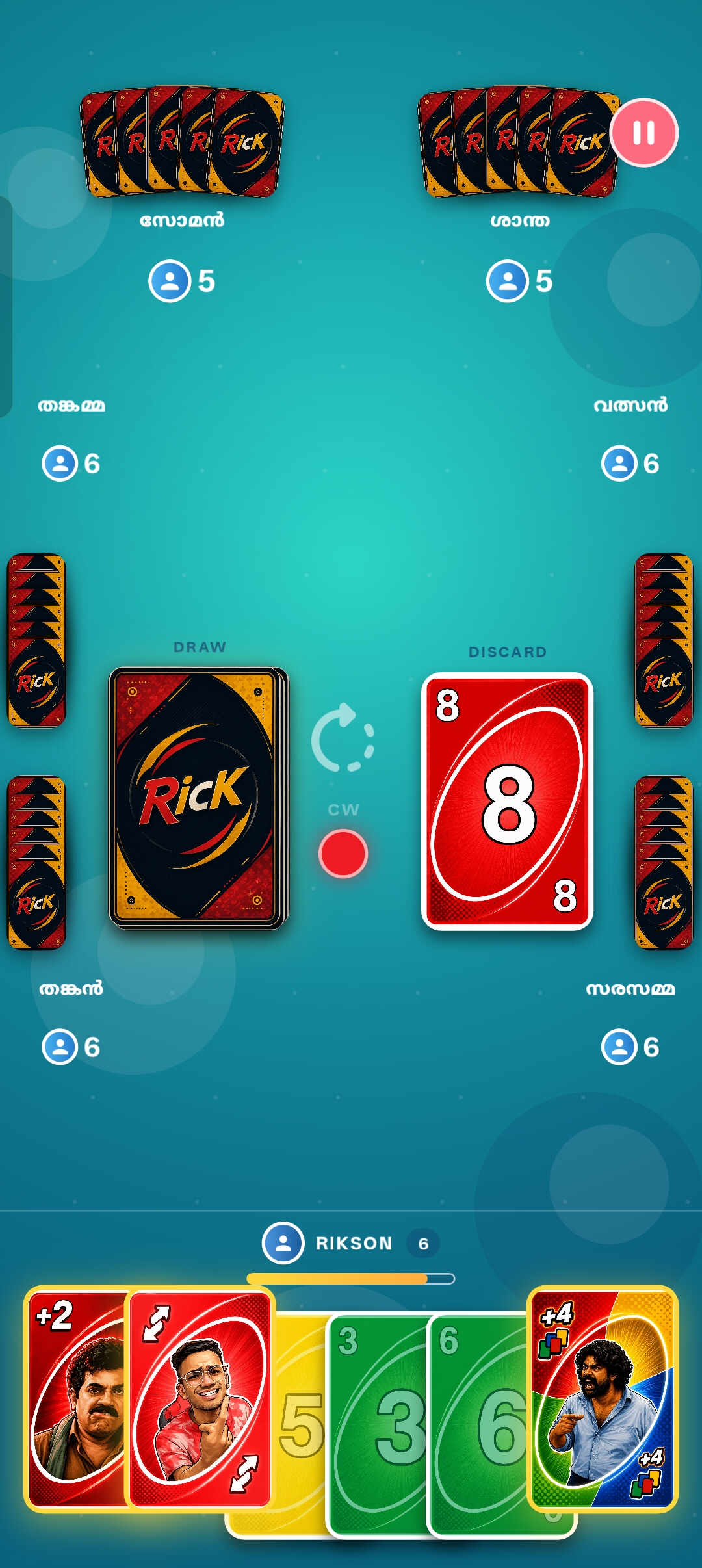 THANKANS: THE CARD PARTY gameplay