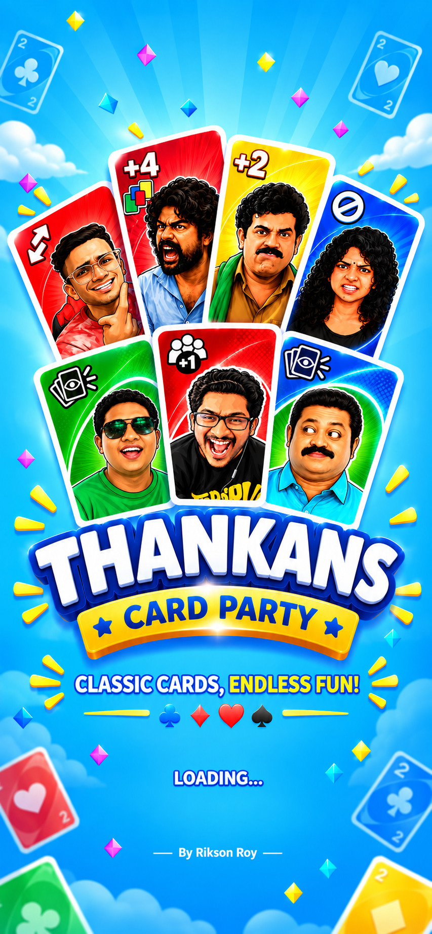 THANKANS: THE CARD PARTY lobby screen
