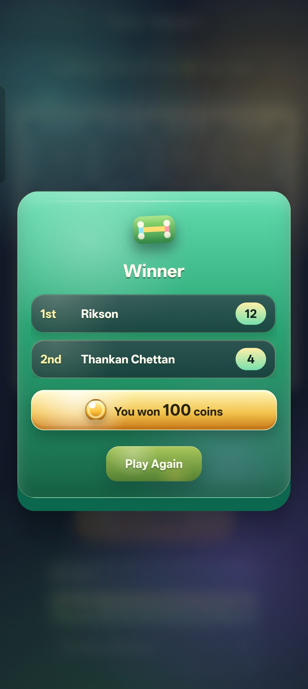 THANKANS POOJYAM VETTU winner screen